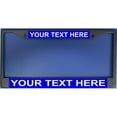 thumbnail image 1 of 212 Main LPO1896 6 x 12 in. Custom Personalized Blue Background Black License Plate Frame, 1 of 1