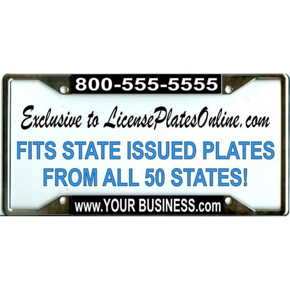 Custom Your Business Every State License Frame.  Free Screw Caps Included