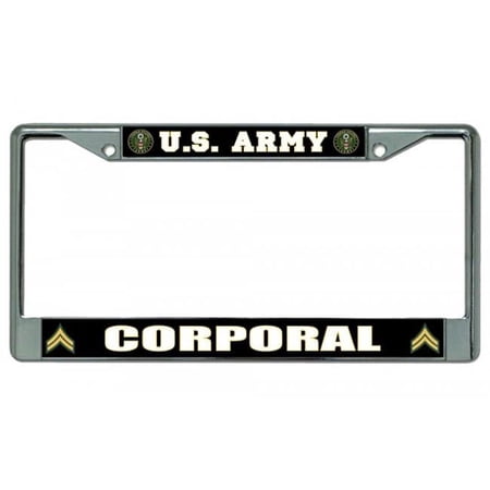 212 Main LPO2012 U.S. Army Corporal Photo License Plate Frame, Free Screw Caps