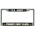 thumbnail image 1 of 212 Main LPO2015 U.S. Army Private First Class License Plate Frame, Free Screw Caps, 1 of 1