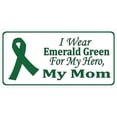 thumbnail image 1 of 212 Main LPO2119 6 x 12 in. I Wear Emerald Green for My Mom Liver Cancer License Plate, 1 of 1