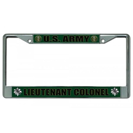 212 Main LPO2168 U.S. Army Lieutenant Colonel Chrome License Plate Frame
