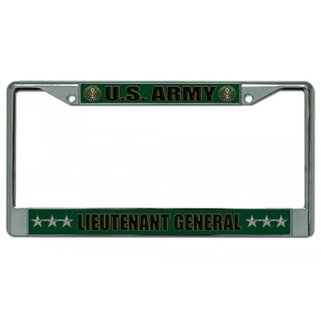 212 Main LPO2169 U.S. Army Lieutenant General Chrome License Plate Frame