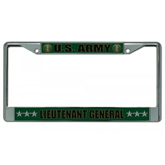 212 Main LPO2169 U.S. Army Lieutenant General Chrome License Plate Frame
