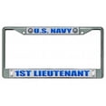 thumbnail image 1 of 212 Main LPO2172 U.S. Navy 1st Lieutenant Chrome License Plate Frame, 1 of 1