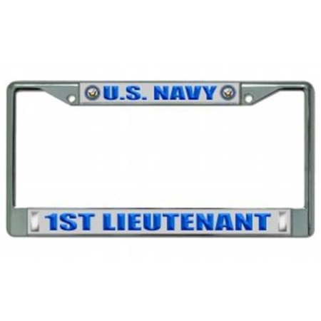 212 Main LPO2172 U.S. Navy 1st Lieutenant Chrome License Plate Frame