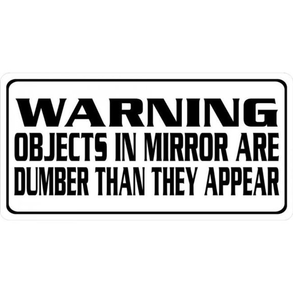 212 Main LPO2410 6 x 12 in. Warning Objects in the Mirror Photo License Plate