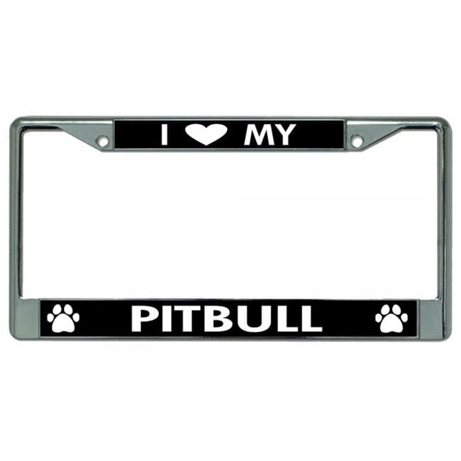 Bichon Frise License Plate Frame - Chrome Metal, Fits Standard USA Plates, 5-Year Warranty