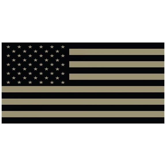 Subdued American Flag Photo License Plate