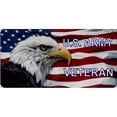 thumbnail image 1 of 212 Main LPO2737 6 x 12 in. U.S. Army Veteran with Eagle Photo License Plate, 1 of 1