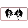 thumbnail image 1 of 212 Main LPO2888 6 x 12 in. Angel & Devil on White Photo License Plate, 1 of 1
