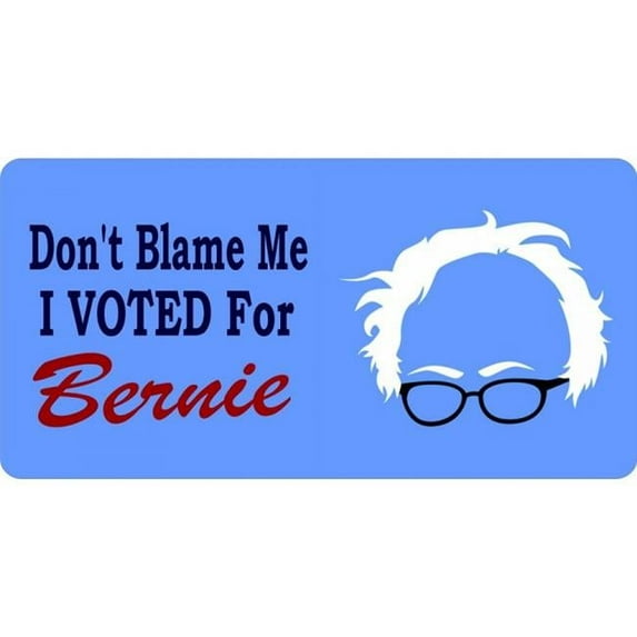 212 Main LPO2964 6 x 12 in. Dont Blame Me I Voted for Bernie Photo License Plate