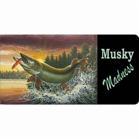 Musky Madness Fish Photo License Plate