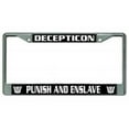 thumbnail image 1 of 212 Main LPO3044 6 x 12 in. Decepticon Punish & Enslave Chrome License Plate Frame, 1 of 1