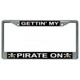 thumbnail image 1 of 212 Main LPO3047 6 x 12 in. Getting My Pirate on Chrome License Plate Frame, 1 of 1