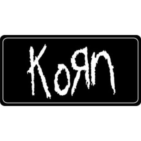 212 Main LPO3094 6 x 12 in. Korn on Black Photo License Plate