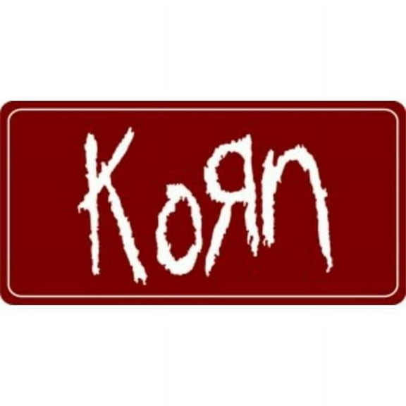 212 Main LPO3095 6 x 12 in. Korn on Red Photo License Plate