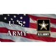 thumbnail image 1 of 212 Main LPO3170 6 x 12 in. U.S. Army with Flag Photo License Plate, 1 of 1