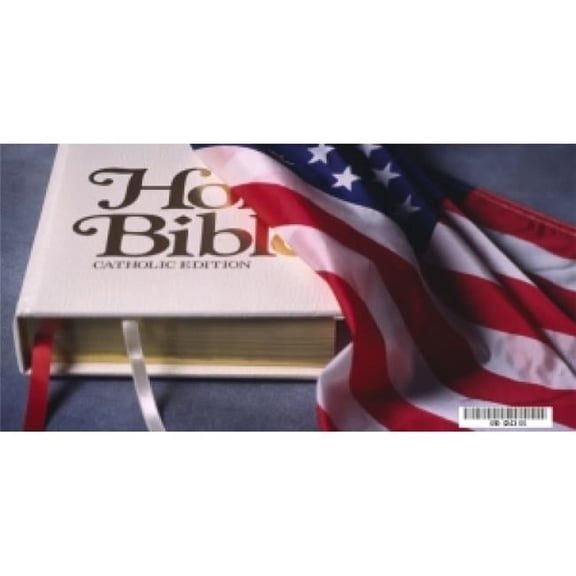 212 Main LPO3218 6 x 12 in. American Flag with Bible Photo License Plate