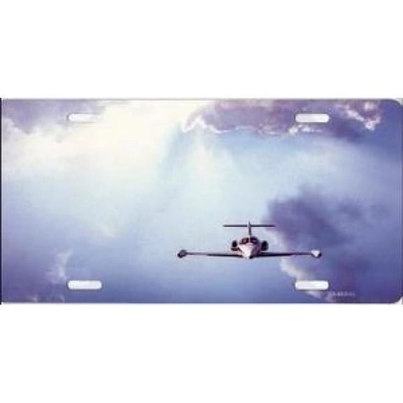 212 Main LPO3235 6 x 12 in. Plane in the Clouds Photo License Plate