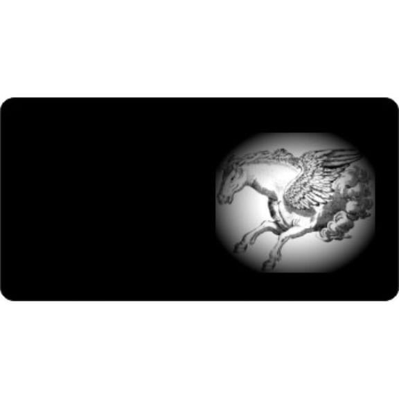 Offset Pegasus Photo License Plate