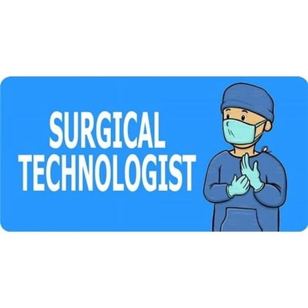 Surgical Technologist Male Photo License Plate