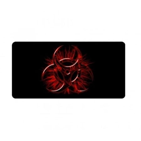 212 Main LPO3265 6 x 12 in. Biohazard on Black Photo License Plate
