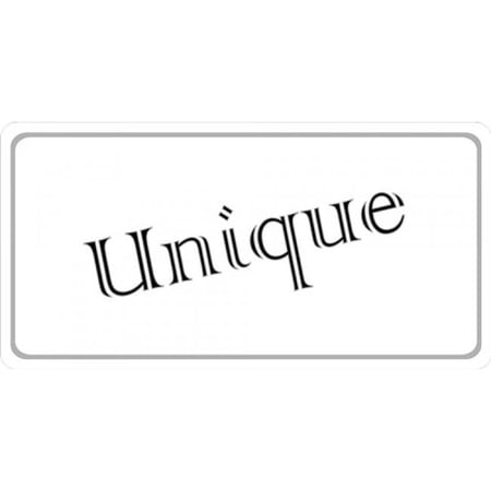 Unique Photo License Plate