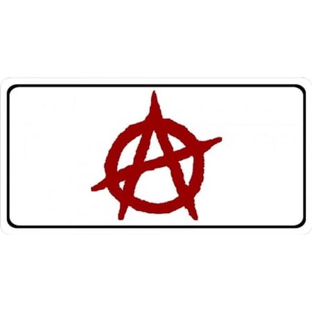 Anarchy Logo Photo License Plate