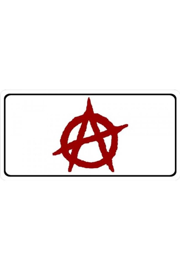Anarchy Logo Photo License Plate