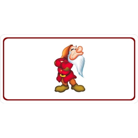 212 Main LPO3418 6 x 12 in. Grumpy Centered on White Photo License Plate