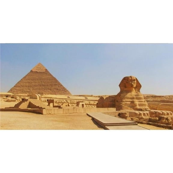 212 Main LPO3502 6 x 12 in. Giza Pyramid & Sphinx Photo License Plate