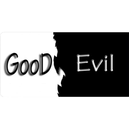 212 Main LPO3503 6 x 12 in. Good or Evil Photo License Plate