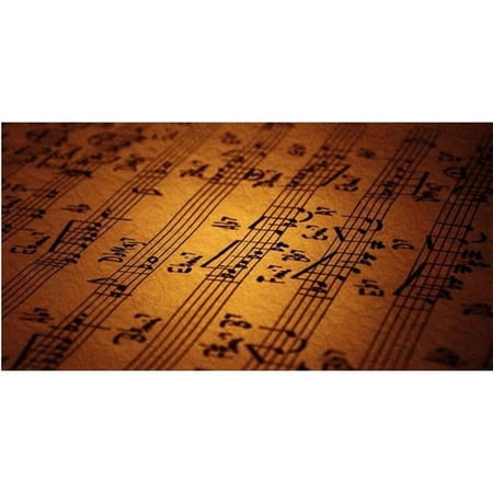 Vintage Music Notes Photo License Plate