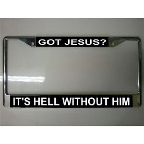 Got Jesus Photo License Plate Frame Free Screw Caps Included
