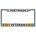 thumbnail image 1 of Vietnam Veteran Ribbon Chrome License Plate Frame, 1 of 1