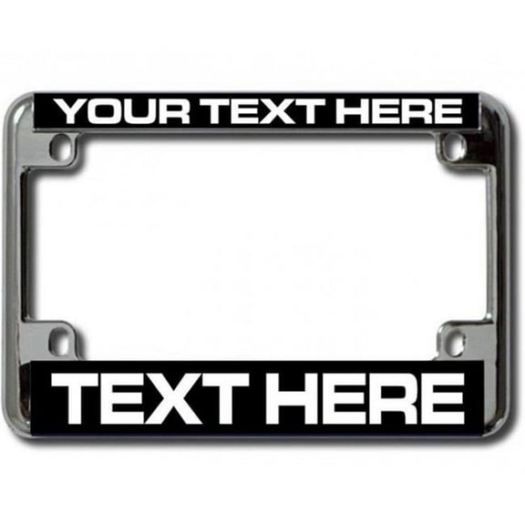 Design Your Own Chrome Motorcycle License Plate Frame