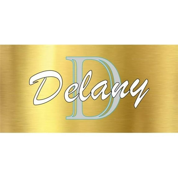 Gold Blank Background Photo License Plate