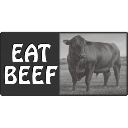 Eat Beef #2 Photo License Plate