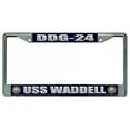 thumbnail image 1 of 212 Main LPO4176 6 x 12 in. USS Waddell DDG-24 Chrome License Plate Frame, 1 of 1
