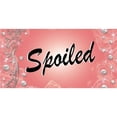 thumbnail image 1 of Spoiled Pink Bling Photo License Plate, 1 of 1