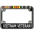 thumbnail image 1 of Vietnam Veteran Chrome Motorcycle License Plate Frame, 1 of 1