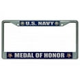 thumbnail image 1 of 212 Main LPO4411 6 x 12 in. U.S. Navy Medal of Honor Chrome License Plate Frame, 1 of 1