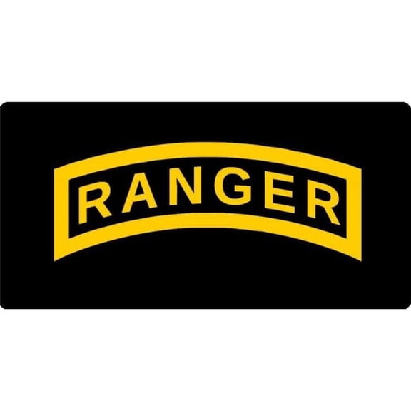 Army Ranger Photo License Plate