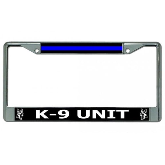 K-9 Unit Chrome License Plate Frame