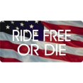 thumbnail image 1 of 212 Main LPO456 Ride Free or Die on American Flag License Plate, 1 of 1