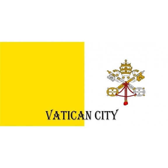 Vatican Flag Photo License Plate