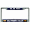 thumbnail image 1 of U.S. Air Force Vietnam Veteran Chrome License Plate Frame, 1 of 1