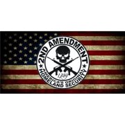 212 Main LPO4758 6 x 12 in. Homeland Security on American Flag Photo License Plate