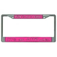 thumbnail image 1 of 212 Main LPO4764 6 x 12 in. Pink is Not a Color Its An Attitude Chrome License Plate Frame, 1 of 1